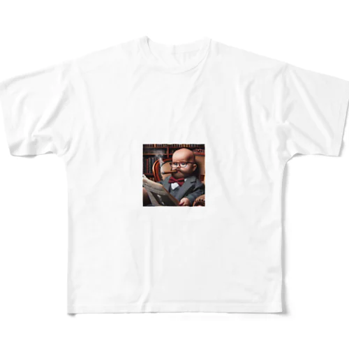 貫禄のあるヒゲの赤ちゃん All-Over Print T-Shirt