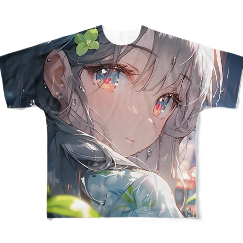 銀髪美女クローズアップシリーズ1 All-Over Print T-Shirt