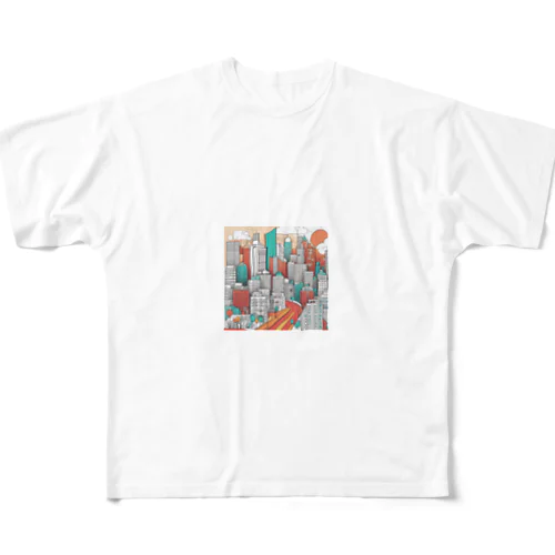 アーバンアート フルグラフィックTシャツ