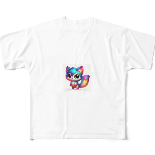 ミーモフラフ All-Over Print T-Shirt