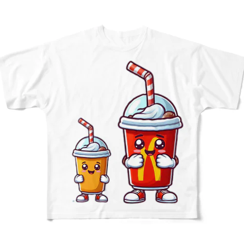 ドリンクちゃん All-Over Print T-Shirt