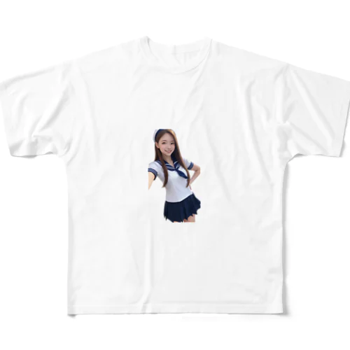 AI美女 All-Over Print T-Shirt