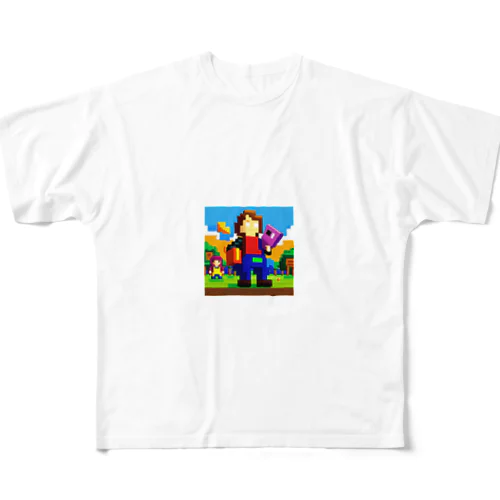 ドット君冒険の始まり All-Over Print T-Shirt