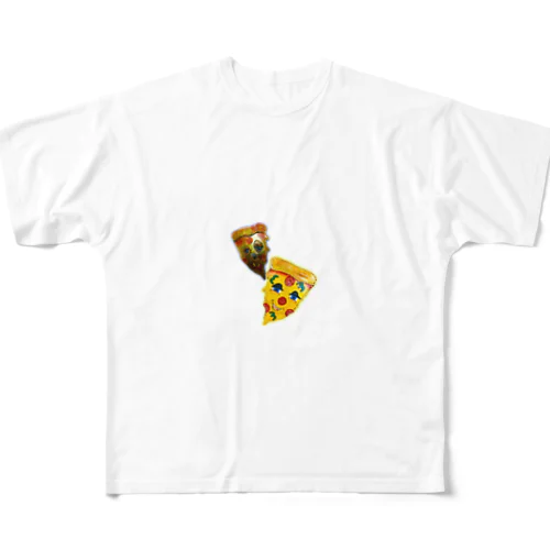 ペパロニピザ フルグラフィックTシャツ