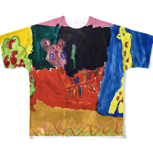 夜のサバンナ All-Over Print T-Shirt