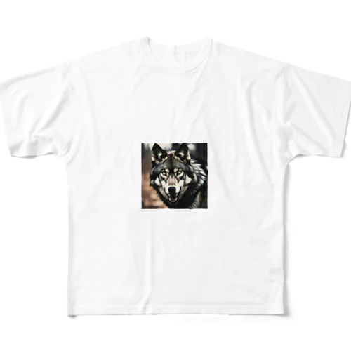 孤高の影狼 All-Over Print T-Shirt