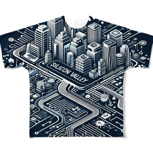 Silicon Valley フルグラフィックTシャツ