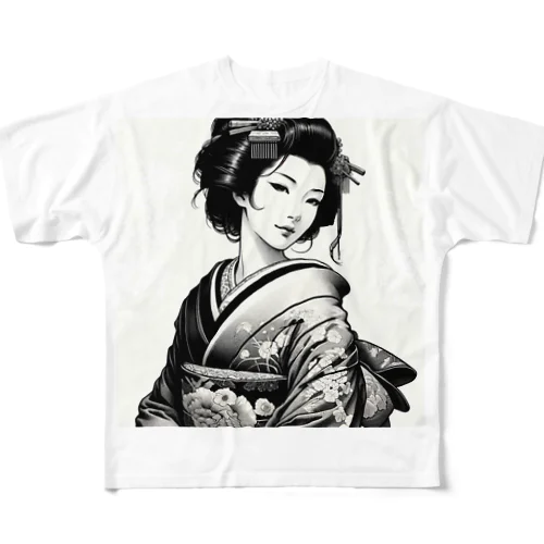 浮世絵２ フルグラフィックTシャツ