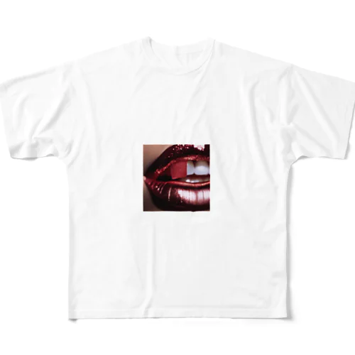 口紅 All-Over Print T-Shirt
