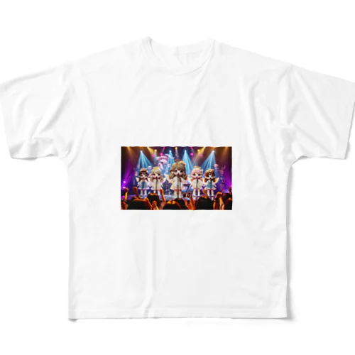 ライブで歌う天使たち All-Over Print T-Shirt