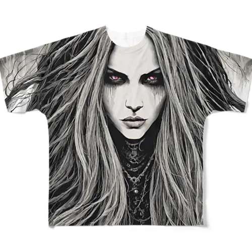 death metal girl ＝ＪＥＳＳＩＣＡ＝　 フルグラフィックTシャツ