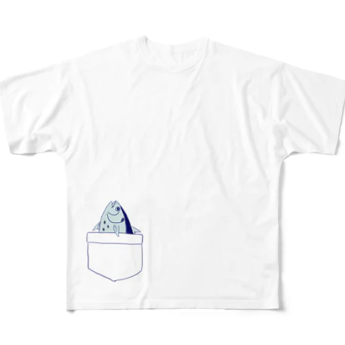 ”スマ”ートなポケット フルグラフィックTシャツ