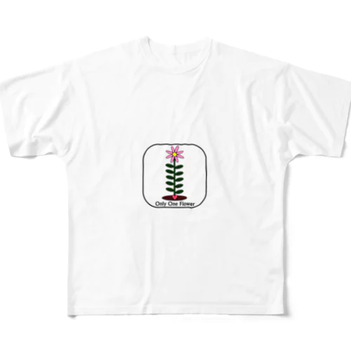 オンリーワンフラワー　Tシャツ フルグラフィックTシャツ