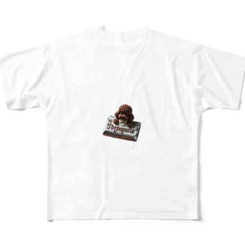 チョコレートトイプードル All-Over Print T-Shirt