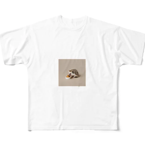 ちっちゃいﾊﾘﾈｽﾞﾐ🦔 フルグラフィックTシャツ