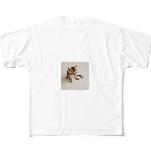 子猫のくーちゃん🐈 All-Over Print T-Shirt