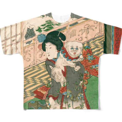 犬　東海道　鞠子 / Tokaido Mariko All-Over Print T-Shirt