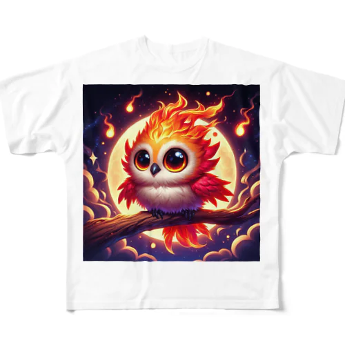 生まれ変わったばかりの火の鳥 フルグラフィックTシャツ