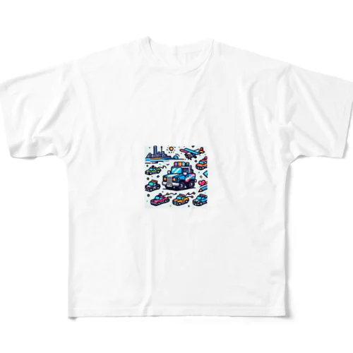 ドッド絵車さん All-Over Print T-Shirt