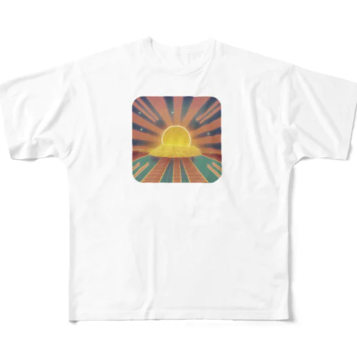 sun All-Over Print T-Shirt