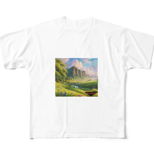大自然 All-Over Print T-Shirt