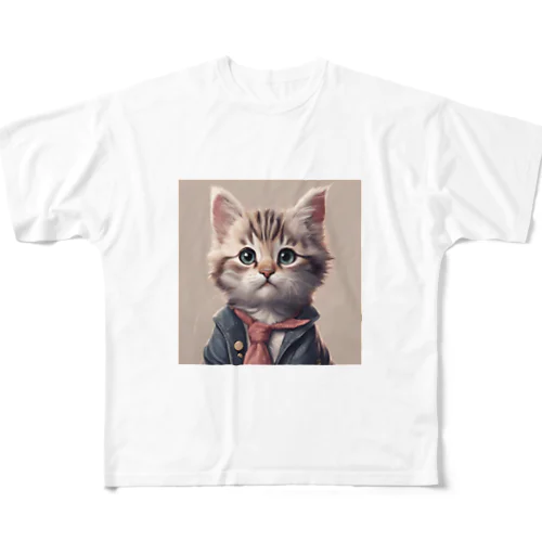 猫友クラブ All-Over Print T-Shirt