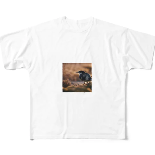 高速なシマエナガ All-Over Print T-Shirt