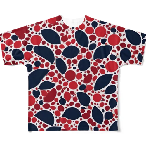 北欧　デザイン　マリメッコ風　2　　Scandinavian design All-Over Print T-Shirt