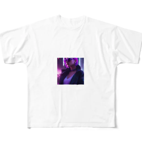 おしゃれな少女 All-Over Print T-Shirt