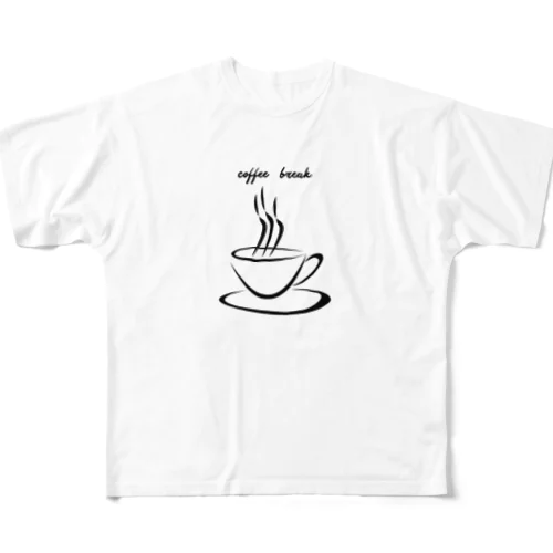 コーヒーブレイク フルグラフィックTシャツ