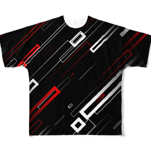 Rectangle All-Over Print T-Shirt