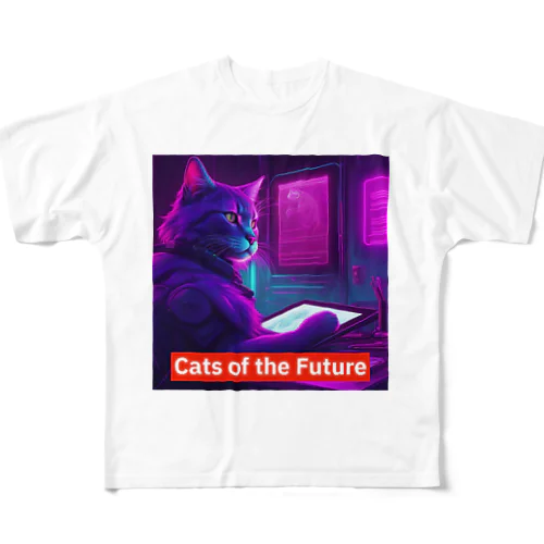 Cats of the Future All-Over Print T-Shirt