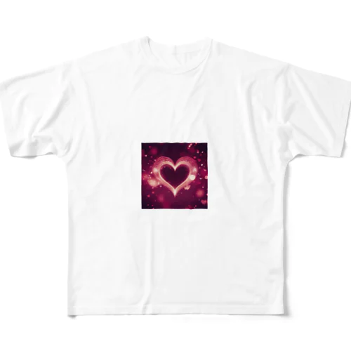 愛の強さ フルグラフィックTシャツ