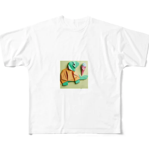 ice meets オリガミカメ All-Over Print T-Shirt