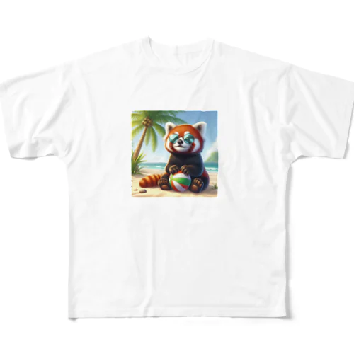 狸のバレー All-Over Print T-Shirt