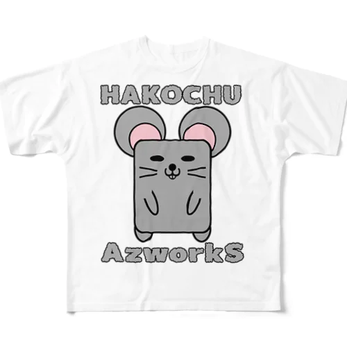 ハコチュウ（灰） All-Over Print T-Shirt