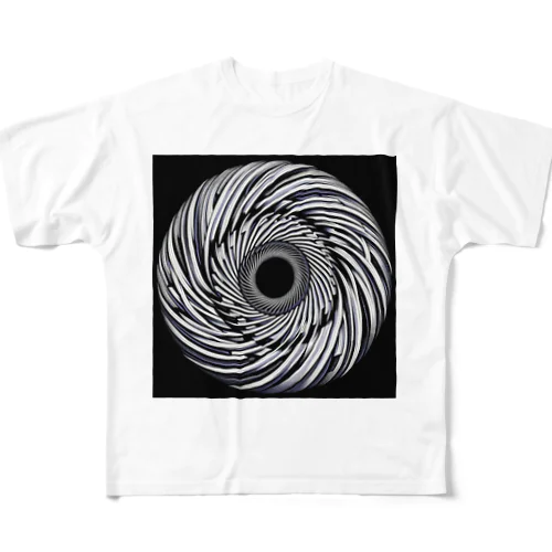 optical illusion 01 フルグラフィックTシャツ