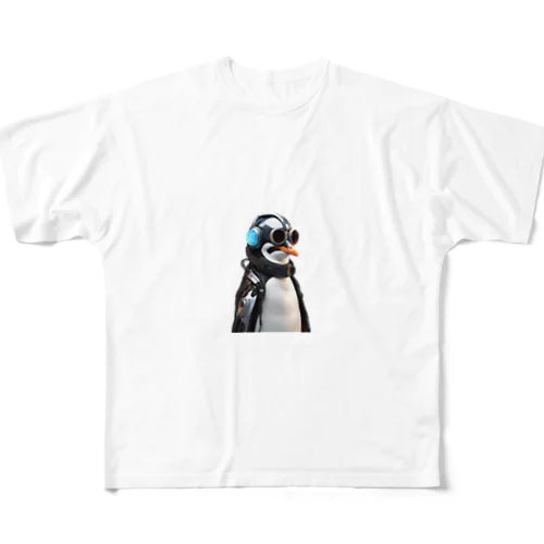 サイバーペンギン フルグラフィックTシャツ