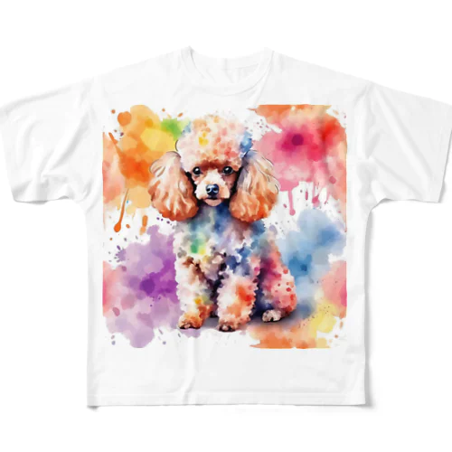 カラフルトイプー All-Over Print T-Shirt