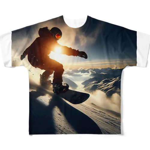 スノボ🏂❄ フルグラフィックTシャツ