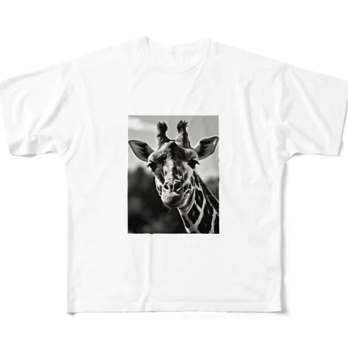 無限の眺望：キリンの視線 All-Over Print T-Shirt