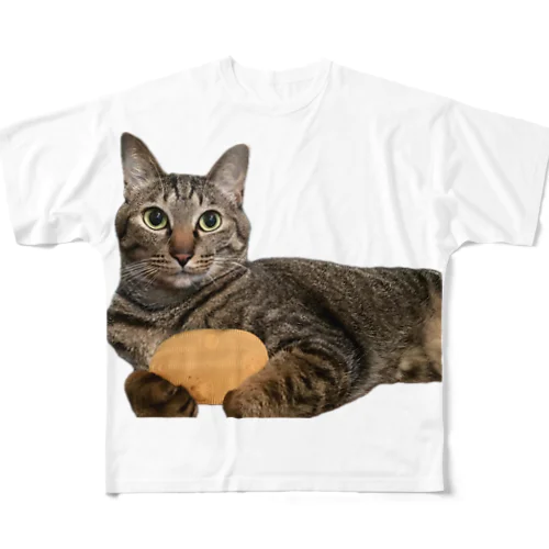 『猫に小判』オレはニャン蔵 フルグラフィックTシャツ