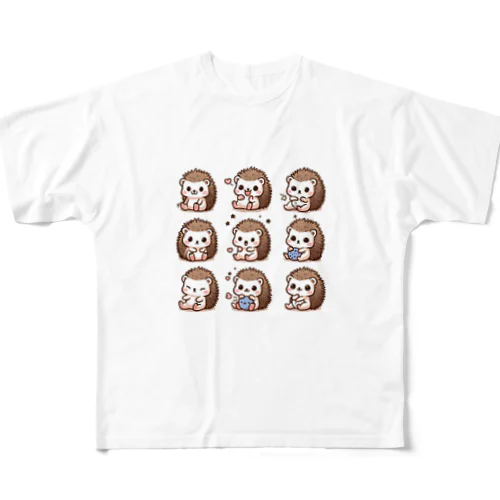 ピグミーハリネズミのもちこちゃん All-Over Print T-Shirt