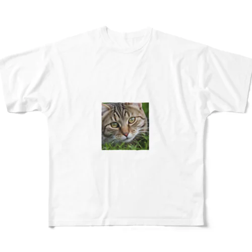 草村の猫 フルグラフィックTシャツ