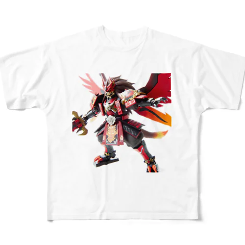 憂いを帯びた守護者 - 天狗 All-Over Print T-Shirt