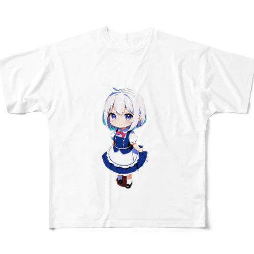 癒しの女の子キャラ All-Over Print T-Shirt