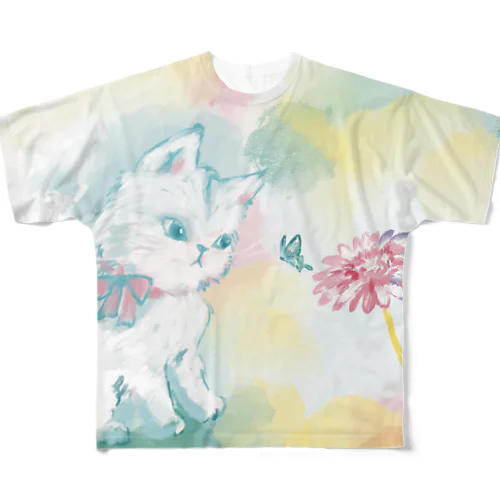 春のお散歩 All-Over Print T-Shirt