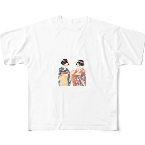 江戸美人 フルグラフィックTシャツ