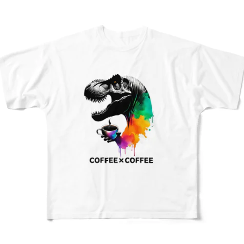  COFFEE×COFFEE All-Over Print T-Shirt