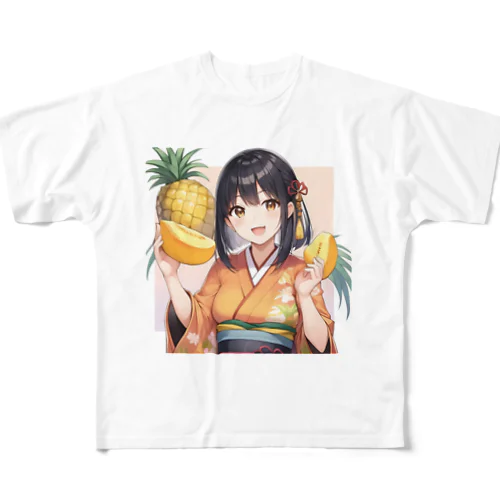 南国果物 フルグラフィックTシャツ